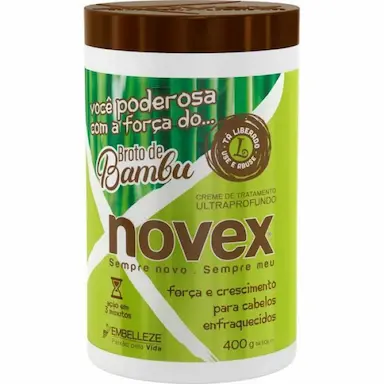 CREME PARA TRATAMENTO NOVEX 400G BROTO DE BAMBU
