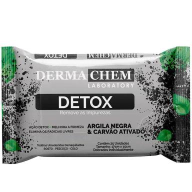 LENçOS DEMAQUILANTES DETOX COM ARGILA NEGRA - xpto