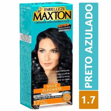 TINTURA MAXTON COR:1.7 PRETO AZULADO