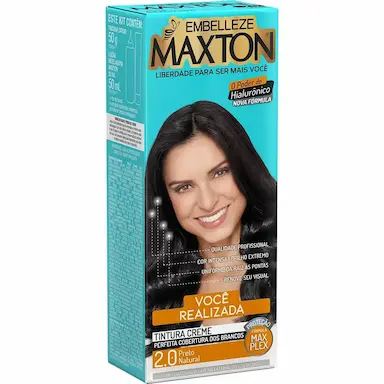 TINTURA MAXTON COR:2.0 PRETO NATURAL