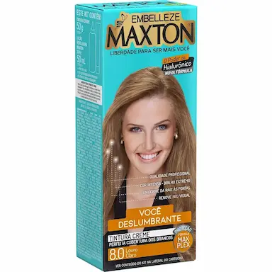 TINTURA MAXTON COR:8.0 LOURO CLARO