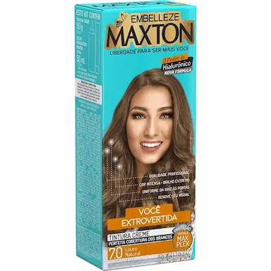 TINTURA MAXTON COR:7.0 LOURO NATURAL