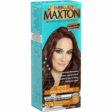 TINTURA MAXTON COR:5.74 CHOCOLATE ACOBREADO
