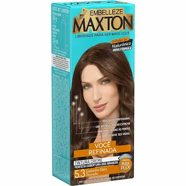 TINTURA MAXTON COR:5.3 CASTANHO CLARO DOURADO