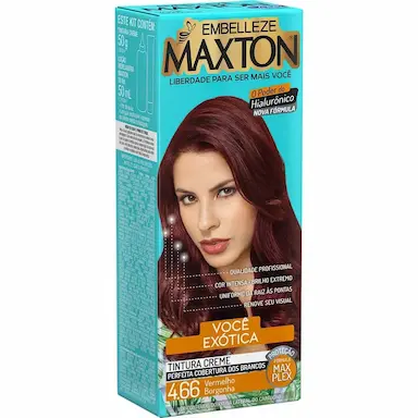 TINTURA MAXTON COR:4.66 VERMELHO BORGONHA