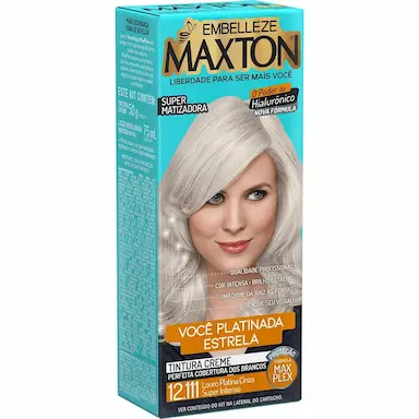 TINTURA MAXTON COR:12.111 LOURA PLAT. + CINZA