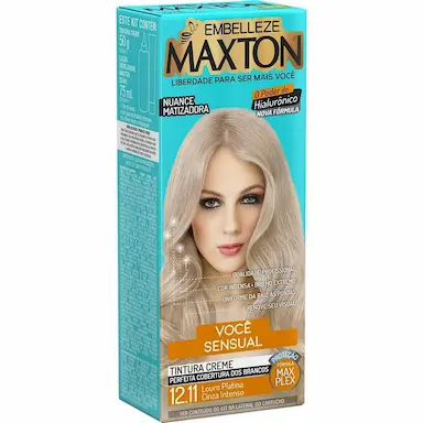 TINTURA MAXTON COR:12.11 LOURO PLATINA CINZA