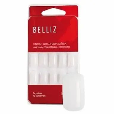 UNHAS POSTIçAS BELLIZ QUADRADA MéDIA
