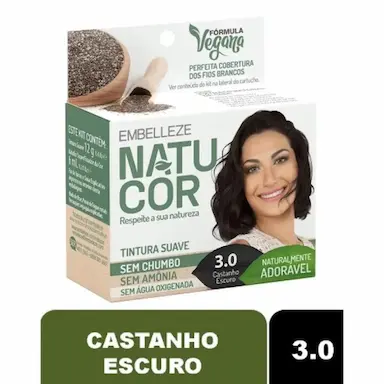 TINTURA NATUCOR COR:3.0 CASTANHO ESCURO
