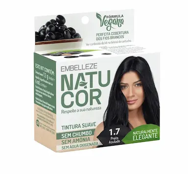 TINTURA NATUCOR COR:1.7 PRETO AZULADO