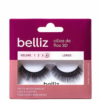 CíLIOS POSTIçOS BELLIZ 3D VOL. 4 LONGO - 204