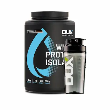 WHEY PROTEIN ISOLADO 900G +  COQUETELEIRA