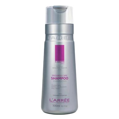 SHAMPOO PROGRESS CARE X-KERATIN CABELOS COM ALISAMENTO PROGRESSIVO VEGANO LARREE 300ML