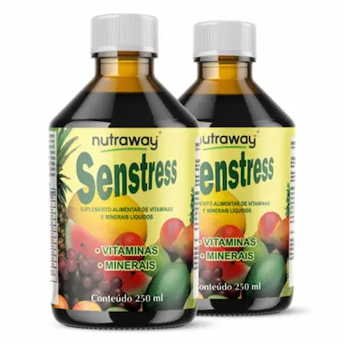 KIT 2 SENSTRESS ENERGY VITAMINAS E MINERAIS NUTRAWAY 250ML