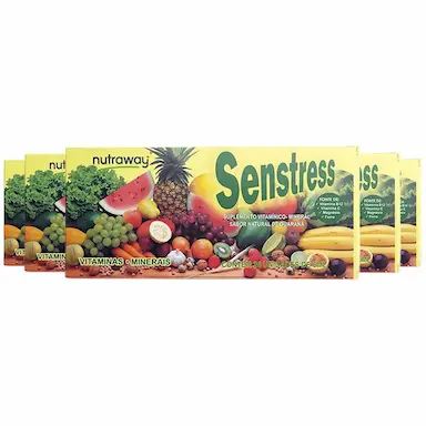 KIT 5 SENSTRESS VITAMINAS E MINEIRAIS NUTRAWAY 12UND 10ML