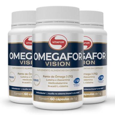 KIT 3 OMEGAFOR VISION VITAFOR 60 CáPSULAS
