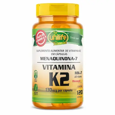VITAMINA K2 MENAQUINONA-7 UNILIFE 120 CáPSULAS