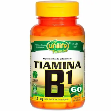 VITAMINA B1 TIAMINA 60 CáPSULAS UNILIFE