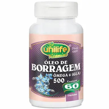 ÓLEO DE BORRAGEM 700MG UNILIFE 60 CáPSULAS