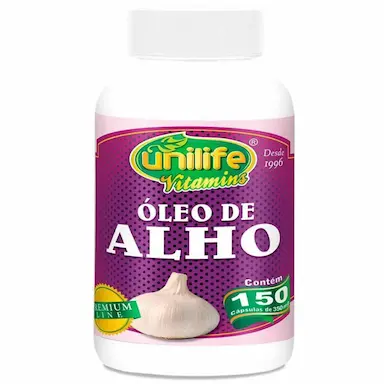ÓLEO DE ALHO 350MG UNILIFE 150 CáPSULAS