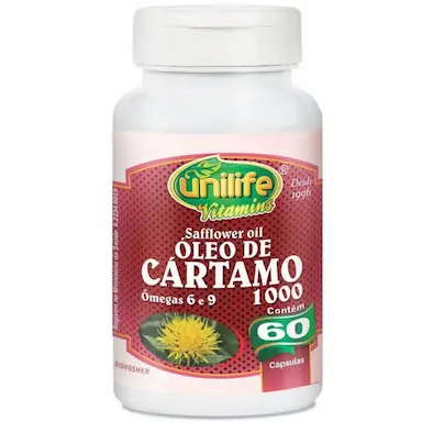 ÓLEO DE CARTAMO 1200MG COM 60 CáPSULAS UNILIFE
