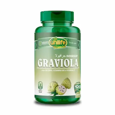 GRAVIOLA 560 MG UNILIFE 120 CáPSULAS