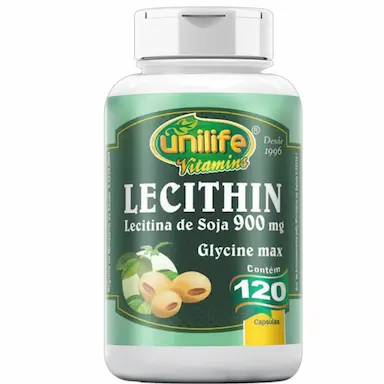 LECITINA DE SOJA 900MG UNILIFE 120 CáPSULAS