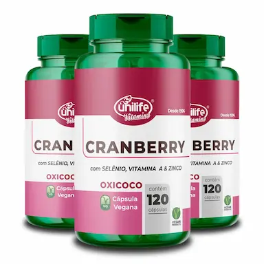 KIT 3 CRANBERRY 60 CáPSULAS UNILIFE