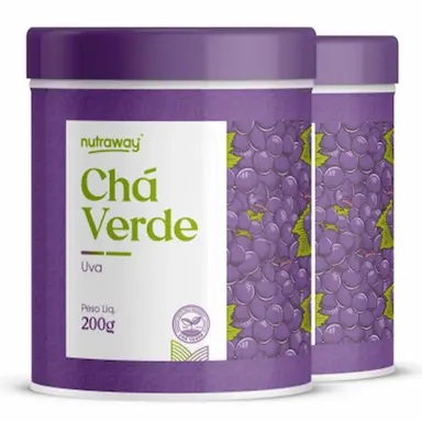 KIT 2 CHá VERDE UVA NUTRAWAY 200G