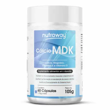 CáLCIO MDK 1,75G NUTRAWAY 60 CáPSULAS