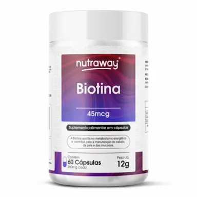 BIOTINA 200MG NUTRAWAY 60 CáPSULAS