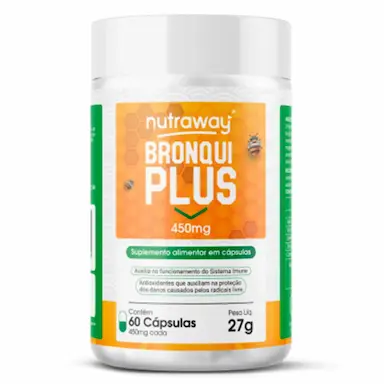 BRONQUIPLUS NUTRAWAY 450MG 60 CáPSULAS