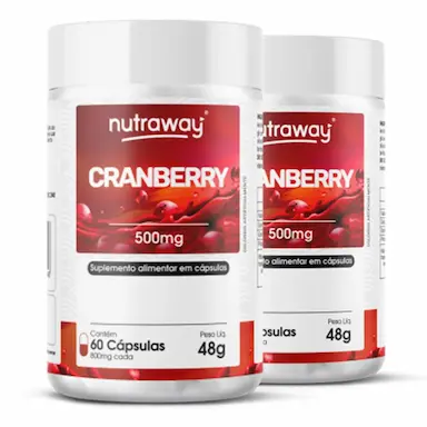 KIT 2 CRANBERRY NUTRAWAY 500MG 60 CáPSULAS
