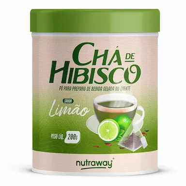 CHá DE HIBISCO LIMãO NUTRAWAY 200G