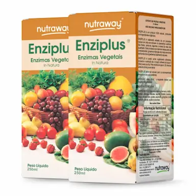 KIT 2 ENZIMAS VEGETAIS ENZIPLUS NUTRAWAY 250ML