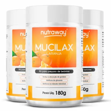 KIT 3 MUCILAX LARANJA NUTRAWAY 180G
