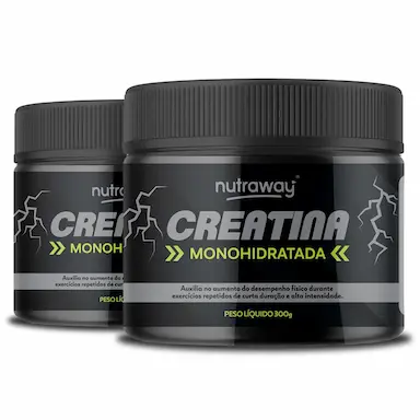 KIT 2 CREATINA MONOHIDRATADA NUTRAWAY 300G
