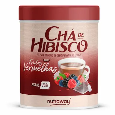 CHá DE HIBISCO FRUTAS VERMELHAS NUTRAWAY 200G