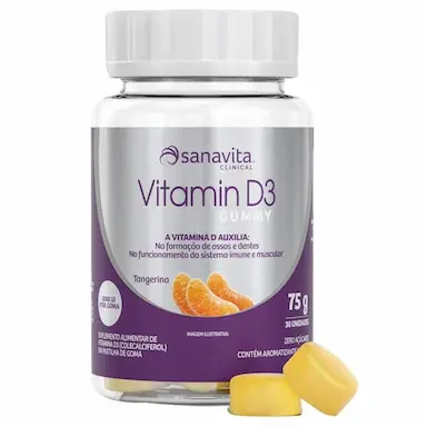 VITAMINA D3 GUMMY 30 CáPSULAS DA SANAVITA