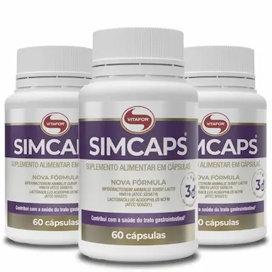 KIT 3 SIMCAPS VITAFOR 60 CáPSULAS 400MG