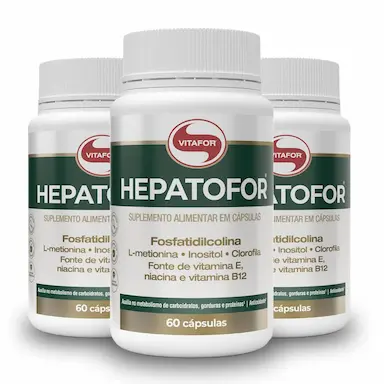KIT 3 HEPATOFOR VITAFOR 60 CáPSULAS