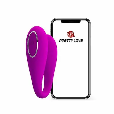 VIBRADOR AUGUST PRETTY LOVE PARA CASAL CONTROLE SMARTPHONE
