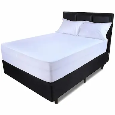 LENçOL IMPERMEáVEL 2 EM 1 PROTETOR COLCHãO KING 193X203X42CM MACIO ANTIALéRGICO COM ELáSTICO BF COLCHõES BRANCO