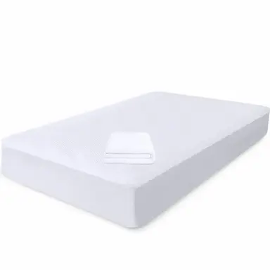 CAPA PROTETORA DE COLCHãO KING IMPERMEáVEL 100 SILENCIOSO DE MALHA PREMIUM 203X193X36CM BF COLCHõES Branco