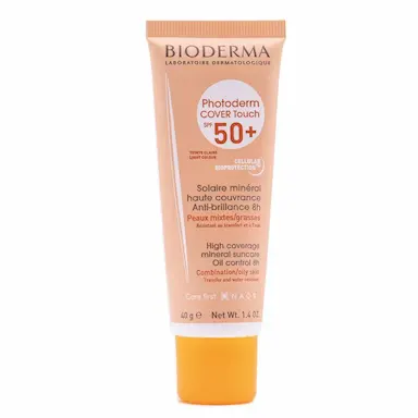 PROTETOR SOLAR COR CLARO BIODERMA PHOTODERM COVER TOUCH FPS50 40ML
