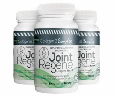 KIT 3 COLAGÉNO TIPO II COMPLEX JOINT REGENE - 30 CAPS SUPRA ERVAS
