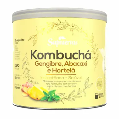 KOMBUCHá - HIBISCO, CRANBERRY E AMORA 100G - SUPRA ERVAS