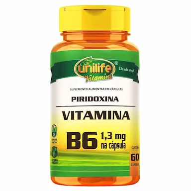 VITAMINA B6 - PIRIDOXINA - 60 CAP  500MG