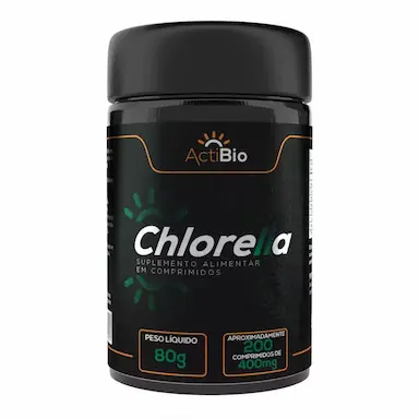 CHLORELLA - 400MG - 200 COMPRIMIDOS - ACTIBIO - SUPRA ERVAS