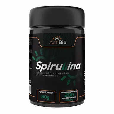 SPIRULLINA - 400MG - 200 COMPRIMIDOS - ACTIBIO - SUPRA ERVAS